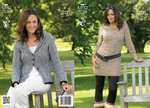 King Cole 3601 Knitting Pattern Tunic and Cardigan in King Cole Big Value Aran
