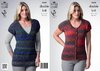 King Cole 3668 Knitting Pattern Cap Sleeved Cardigan and Top in King Cole Riot DK