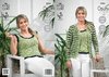 King Cole 3884 Crochet Pattern Ladies Cardigan and Vest in King Cole Opium