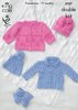 King Cole 3927 Knitting Pattern Jackets, Hats, Bootees and Shawl in King Cole Cottonsoft DK