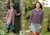 King Cole 3965 Knitting Pattern Cable Front Cardigans in King Cole Fashion Aran