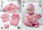 King Cole 4007 Knitting Pattern Blanket, Jacket, Cardigan and Hat in King Cole Cherish DK