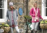 King Cole 4013 Knitting Pattern Coat, Tunic, Scarf and Hat in King Cole Masham DK