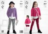 King Cole 4140 Knitting Pattern Girls' Cardigans in King Cole Big Value Recycled Cotton Aran