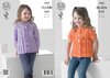 King Cole 4220 Knitting Pattern Cabled Raglan Cardigans in King Cole Big Value Baby DK