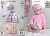 King Cole 4215 Knitting Pattern Matinee Coats, Cardigan, Beret and Hat in King Cole Comfort Baby DK