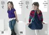 King Cole 4216 Knitting Pattern Girls Cardigans in King Cole Big Value Baby DK or Flash DK