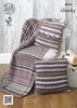 King Cole 4236 Knitting Pattern Blanket and Cushion Covers in Riot Chunky