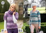 King Cole 4286 Knitting Pattern Round and Polo Neck Sweater in Super Chunky Tints