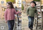 King Cole 4285 Knitting Pattern Sweater and Cardigan in King Cole Magnum Chunky