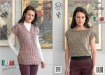 King Cole 4301 Knitting Pattern Tunic and Top in King Cole Verona Chunky