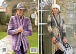 King Cole 4290 Knitting Pattern Jackets in Big Value Super Chunky Tints