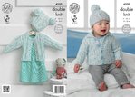 King Cole 4320 Knitting Pattern Children's Cardigans and Hats in King Cole Smarty DK