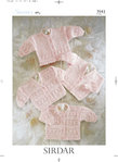 Sirdar 3941 Knitting Pattern Cardigans in Sirdar Snuggly 4 Ply