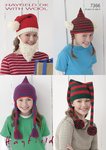 Sirdar 7366 Knitting Pattern Novelty Christmas Hats in Hayfield DK with Wool