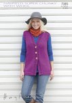 Sirdar 7385 Knitting Pattern Womens Longer Length Waistcoat in Hayfield Super Chunky with Wool