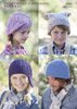 Sirdar 7491 Knitting Pattern Watch Cap, Helmet, T-Bag Hat and Beret in Hayfield Chunky Tweed
