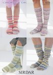 Sirdar 9338 Knitting Pattern Family Socks in Sirdar Crofter DK