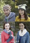 Sirdar 9681 Knitting Pattern Adult Snood, Hats and Wrist Warmers in Sirdar Click DK