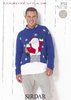 Sirdar 9722 Knitting Pattern Mens Santa Claus Christmas Sweater in Sirdar Country Style DK