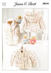 James C Brett JB318 Knitting Pattern Baby Child Cardigans and Waistcoat in Confetti Chunky