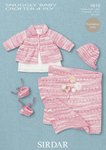 Sirdar 4616 Knitting Pattern Coat, Hat, Bootees and Blanket in Sirdar Snuggly Baby Crofter 4 Ply