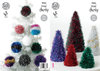 King Cole 9035 Knitting Pattern Tinsel Chunky Christmas Trees and Baubles