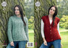 King Cole 4362 Knitting Pattern Sweater and Waistcoat in Big Value Super Chunky