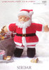 Sirdar 3080 Knitting Pattern Father Christmas Toy in Sirdar Snowflake Chunky