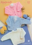Stylecraft 4819 Knitting Pattern Babies Cardigan Sweater in Wondersoft DK
