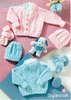 Stylecraft 4771 Knitting Pattern Babies Cardigan Hat and Mittens in Wondersoft DK