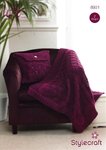 Stylecraft 8931 Knitting Pattern Cushion and Throw in Stylecraft Life Chunky