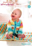 Stylecraft 8968 Knitting Pattern Babies Cardigan and Blanket in Wondersoft Merry Go Round DK