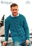 Stylecraft 9040 Knitting Pattern Mens Sweater in Weekender Super Chunky