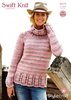 Stylecraft 9070 Knitting Pattern Ladies Sweater in Swift Knit Super Chunky
