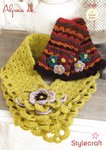 Stylecraft 9098 Crochet Pattern Ladies Scarf and Mittens in Alpaca DK