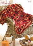 Stylecraft 9100 Crochet Pattern Square Blanket in Alpaca DK
