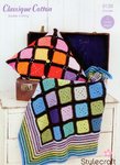 Stylecraft 9139 Crochet Pattern Throw and Cushion in Classique Cotton DK