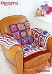 Stylecraft 9157 Crochet Pattern Throw and Cushion in Carnival Chunky and Special Aran