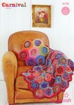 Stylecraft 9158 Crochet Pattern Throw and Cushion in Carnival Chunky and Special Aran