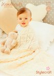 Stylecraft 9155 Knitting Pattern Baby Shawls in Wondersoft DK