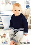 Stylecraft 9174 Knitting Pattern Baby Cardigan and Tunic in Lullaby DK