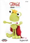 Stylecraft 9164 Crochet Pattern Fred the Frog Prince Toy in Classique Cotton DK