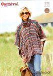 Stylecraft 9188 Knitting Pattern Ladies Poncho in Carnival Chunky