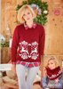Stylecraft 9203 Knitting Pattern Ladies Christmas Jumper and Snood in Stylecraft Special DK