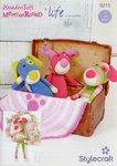 Stylecraft 9215 Crochet Pattern Puppy Toys & Paw Print Blankie in Wondersoft MerryGoRound & Life DK