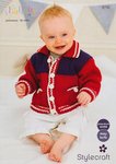Stylecraft 8792 Knitting Pattern Baby Cardigans In Stylecraft Lullaby DK