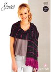 Stylecraft 8858 Knitting Pattern Ladies Lace Stole to knit in Senses Lace