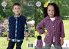 King Cole 4421 Knitting Pattern Childrens Jacket and Gillet in King Cole Chunky Tweed