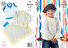 King Cole 4447 Knitting Pattern Boys Sweater, Slipover and Blanket in Smarty DK